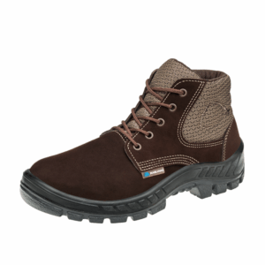 BOTINA NOBUCK COM CARDAÇO BICO PLASTICO CAFE 50B26 N.46