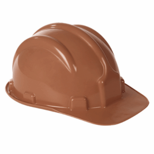 CAPACETE SEGURANÇA COM CARNEIRA MARROM