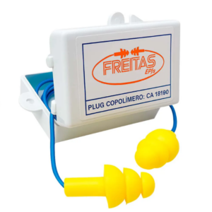 PROTETOR AUDITIVO COPOLIMERO 3 FLANGES PLUG