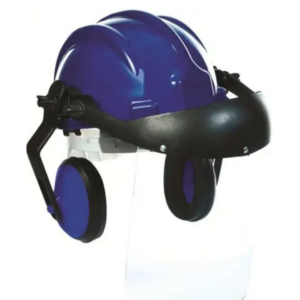 CAPACETE COM ABAFADOR+VISEIRA AZUL ESCURO